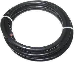 WESTWARD 19YD99 Welding Cable,2 AWG,10 ft.,Black,Rubber