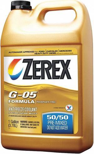 Zerex Antifreeze Coolant 1 gal. Yellow   ZXGO5RU1