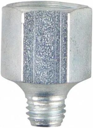 Westward Grease Fitting Adapter, Stl, 3/4" L, PK5 Yellow  Steel  52NZ81