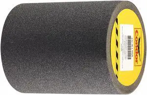 CONDOR GRAN13519 Anti-Slip Tape Grit Mineral 80 Grit Size, Black, 6" W x 30 ft.