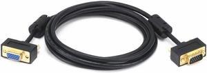 Monoprice Ultra Slim SVGA Super VGA Male to Female Monitor Cable - 6 Feet With Ferrites | 30/32AWG, Gold Plated Connector