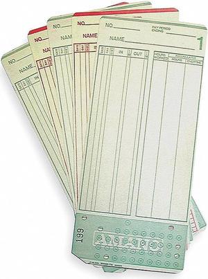 AMANO AMA099000 Time Card,7 1/4x3 1/4in,PK1000