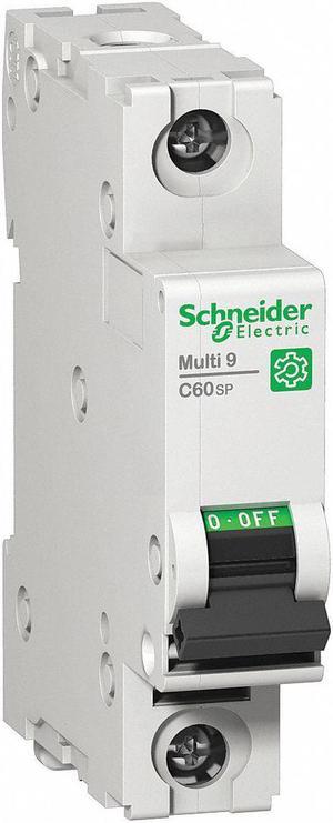 SCHNEIDER ELECTRIC M9F22102 Miniature Circuit Breaker, C60SP Series, 2A, 1