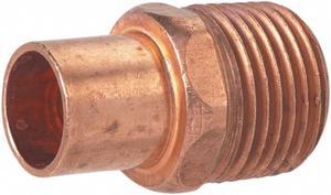STREAMLINE W 01431 1/2" NOM FTG x 1/2" MNPT Copper Adapter
