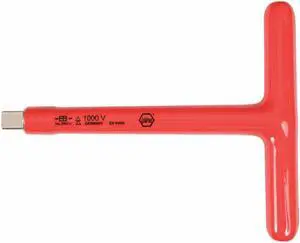 Wiha Tools T-Handle Driver, 1/2" Drive, Chrome Chrome   29012