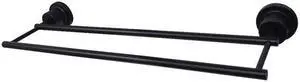 Kingston Brass BAH821318MB Concord 18 in. Double Towel Bar, Matte Black
