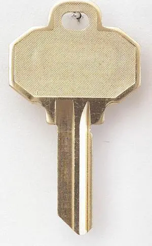 Key Blank, Brass, Type BW2,5 Pin, PK10