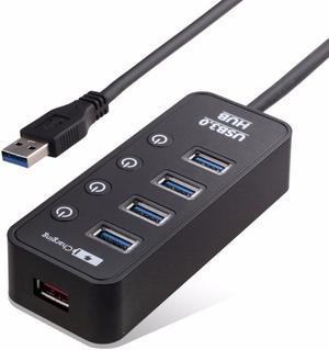 USB 3.0 HUB USB-A To 4 Port 3.0 With Smart Fast Charging LED ON/OFF Switch