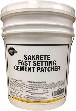 SAKRETE 120029 Concrete Repair Compound, Pail, Gray, Fast Setting