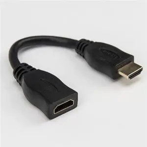 Rocstor 6in High Speed HDMI Port Saver Cable M/F Black