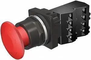 Siemens Non-Illuminated Push Button 30mm Red  Metal  52BR8W2G
