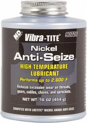 Nickel,  Anti-Seize Compound,  -65°F,  2600°F,  16 oz.,  Brush-Top Can