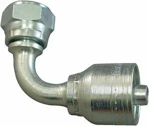 EATON AEROQUIP 1A6BFB6 Hose Fitting,Crimp,BSPP,90,3/8,G 3/8
