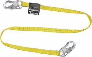 HONEYWELL MILLER 213WLS-Z7/6FTYL Positioning Lanyard, 6 ft. Length, Snap Hook,