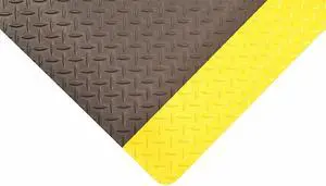 NOTRAX 485S0034YB Black/Yellow Antifatigue Mat 3 ft. W x 4 ft. L, 9/16"
