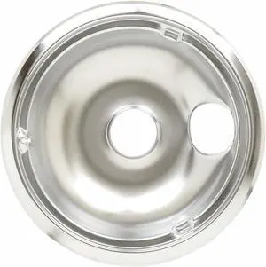 GE WB31K10265 6' Chrome Drip Pan Fits Brand GE, Hotpoint, Kenmore
