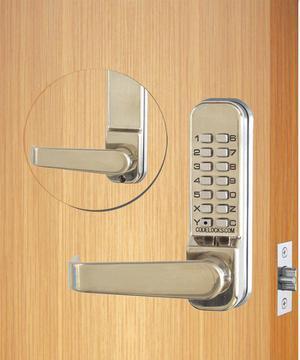 Codelocks Mechanical Lockset,Powder Coated,Lever  CL415-SS