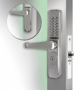 Codelocks Mechanical Lockset,Stainless Steel,Lever  CL465-SS