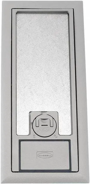 HUBBELL WIRING DEVICE-KELLEMS 3SFBCGYA 3 Service Fb Scrub Water Cover Gray