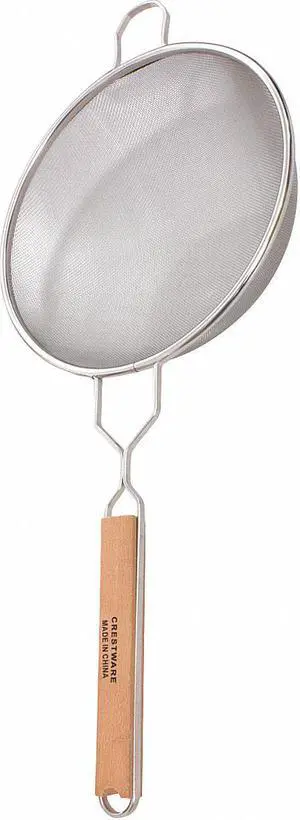 Crestware 23-1/2" x 10" x 4-1/2" Stainless Steel Mesh Strainer WHSSM10