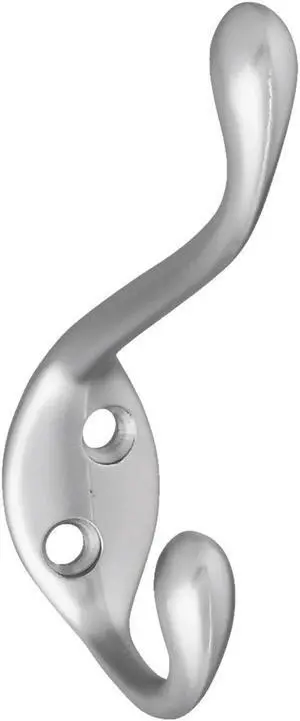 V167 Satin Chrome Heavy Duty Garment Hooks National Coat Hook N273-508