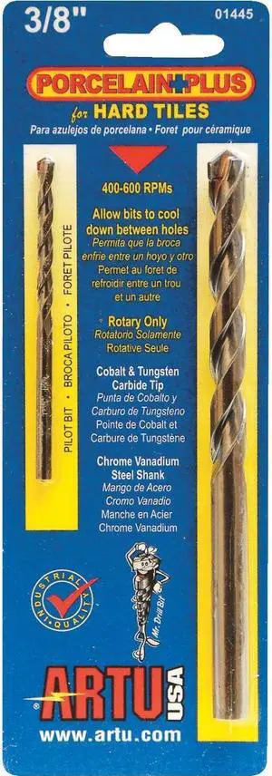 ARTU USA INC Porcelain And Tile Drill Bit.