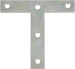 National 4" x 4" Zinc T-Plate, (2-Pack) N113753