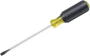 KLEIN TOOLS 605-4 Screwdriver Slotted 1/4" 4 in Round