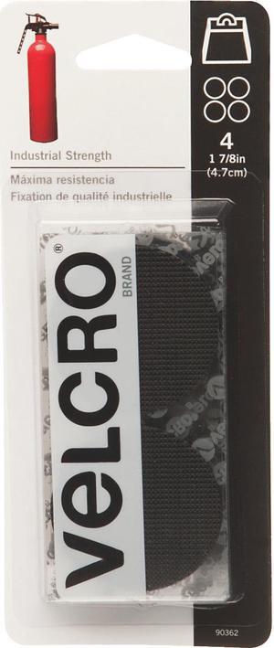 VELCRO(R) brand Industrial Strength Coins 1-7/8" 4/Pkg-Black