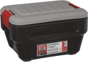 Rubbermaid ActionPacker 8 Gal. Black Storage Tote RMAP080000 Rubbermaid ActionPacker 8 Gal. Black Storage Tote RMAP080000