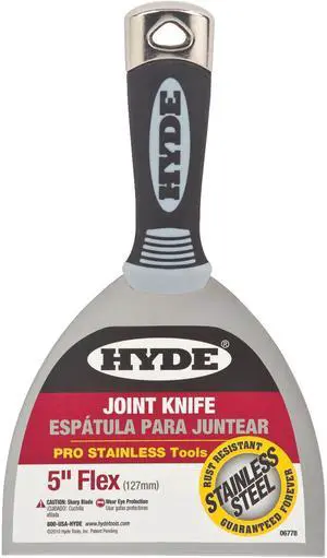 Hyde Tools 6778 5-Inch Flexible Joint Knife Pro Stainless - Each