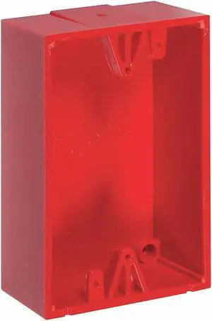 SAFETY TECHNOLOGY INTERNATIONAL KIT-71100A-R Back Box,Polycarbonate,Red