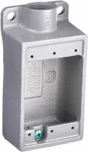 HUBBELL KILLARK FS-2M Weatherproof Electrical Box, 18 cu in, FS Box Type, 1