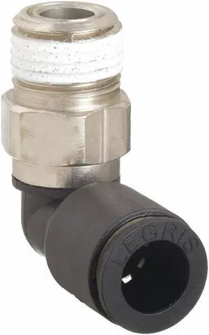 LEGRIS 3109 08 11 Male Elbow,Thread Size 1/8 In NPT,PK10