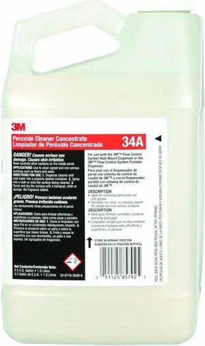3M 34A Peroxide Cleaner, 0.5 gal. Jug