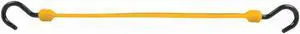 Yellow Polyurethane Bungee Strap with J-Hooks, Bungee Length: 18"