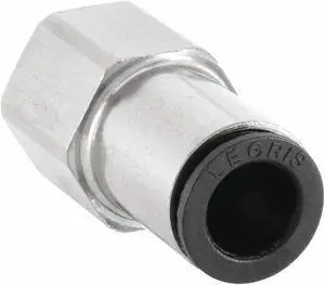 LEGRIS 3114 16 21 Push-Fit Adapter Fitting, 16mm Tube Size, Brass, Silver