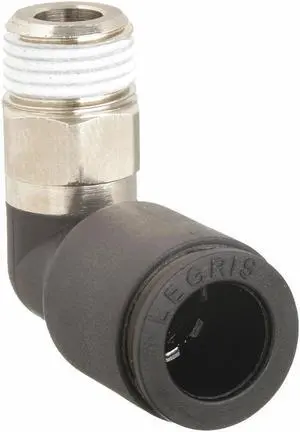 LEGRIS 3109 55 10 Push-Fit Elbow Fitting, 3/16 in Tube Size,