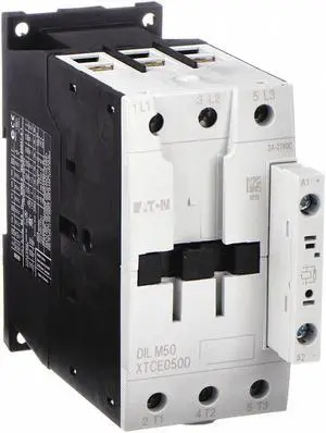 EATON XTCE050D00B IEC Magnetic Contactor, 3 Poles, 240V AC, 50 A, Reversing: No