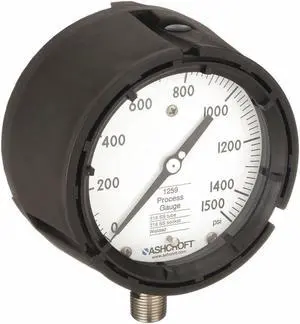 ASHCROFT 451259SD04L1500# Process Pressure Gauge, 0 to 1,500 psi, 4 1/2 in ASHCROFT 451259SD04L1500# Process Pressure Gauge, 0 to 1,500 psi, 4 1/2 in