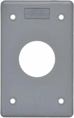 HUBBELL WIRING DEVICE-KELLEMS HBLP7FS Single Receptacle Wall Plates and Box