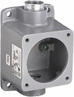 HUBBELL WIRING DEVICE-KELLEMS MB303W Pin & Sleeve Receptacle, 30 A, - Phase, 3