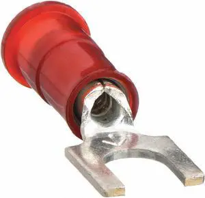 3M MNG18-10FBX Fork Terminal, #10 Stud Size, 18 AWG, 600 V, Nylon Insulated,
