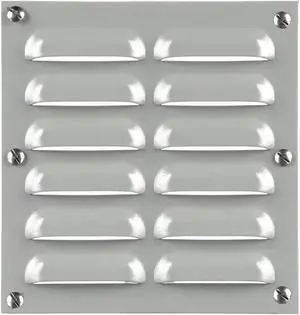 WIEGMANN WAVK0304 Louver Plate Kit,4.75 in. Hx4.5 in. W