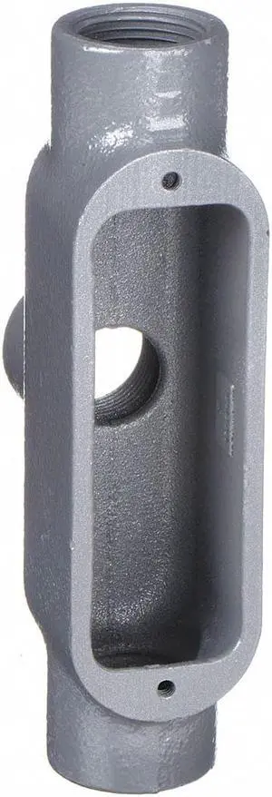 HUBBELL KILLARK OTB-2M Conduit Outlet Body,Iron,TB