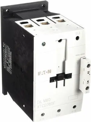 EATON XTCE080F00A IEC Magnetic Contactor, 3 Poles, 120 V AC, 80 A, Reversing: No