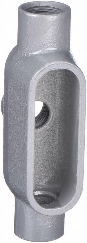 Hubbell Killark TB-Style 1-1/2" Conduit Outlet Body, Threaded Iron, 27.0 cu. in.