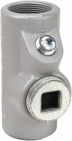 APPLETON ELECTRIC EYF-200 IMC Sealing, 2 in, Threaded, Iron, Zinc Plated, Silver