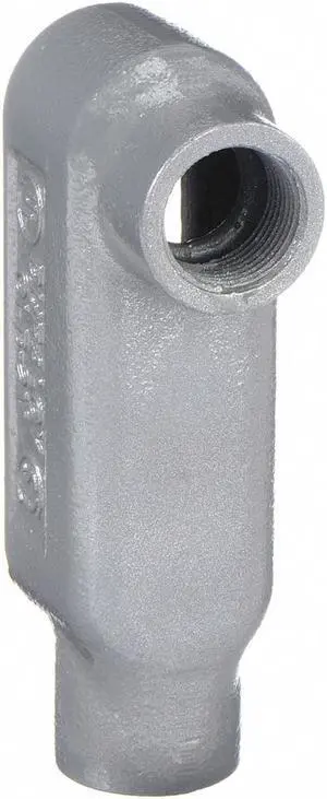 HUBBELL KILLARK OLB-4M Conduit Outlet Body,Iron,1-1/4 In.