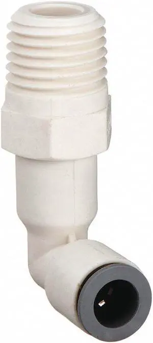 PARKER 6509 62 18WP2 Push-Fit Elbow Fitting, 1/2 in Tube Size, Bio-Based Nylon,